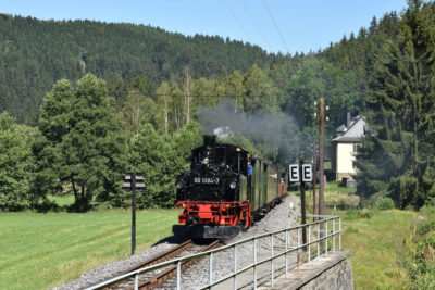 Dampfzugbetrieb zum Schulanfang